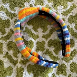 FINAL * Lele Sadoughi Terry Cloth Knotted Headband Multicolor